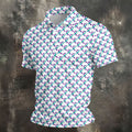 Suicide Awareness Feather Ribbon Pattern Mens Golf Polo, Golf Shirts For Men