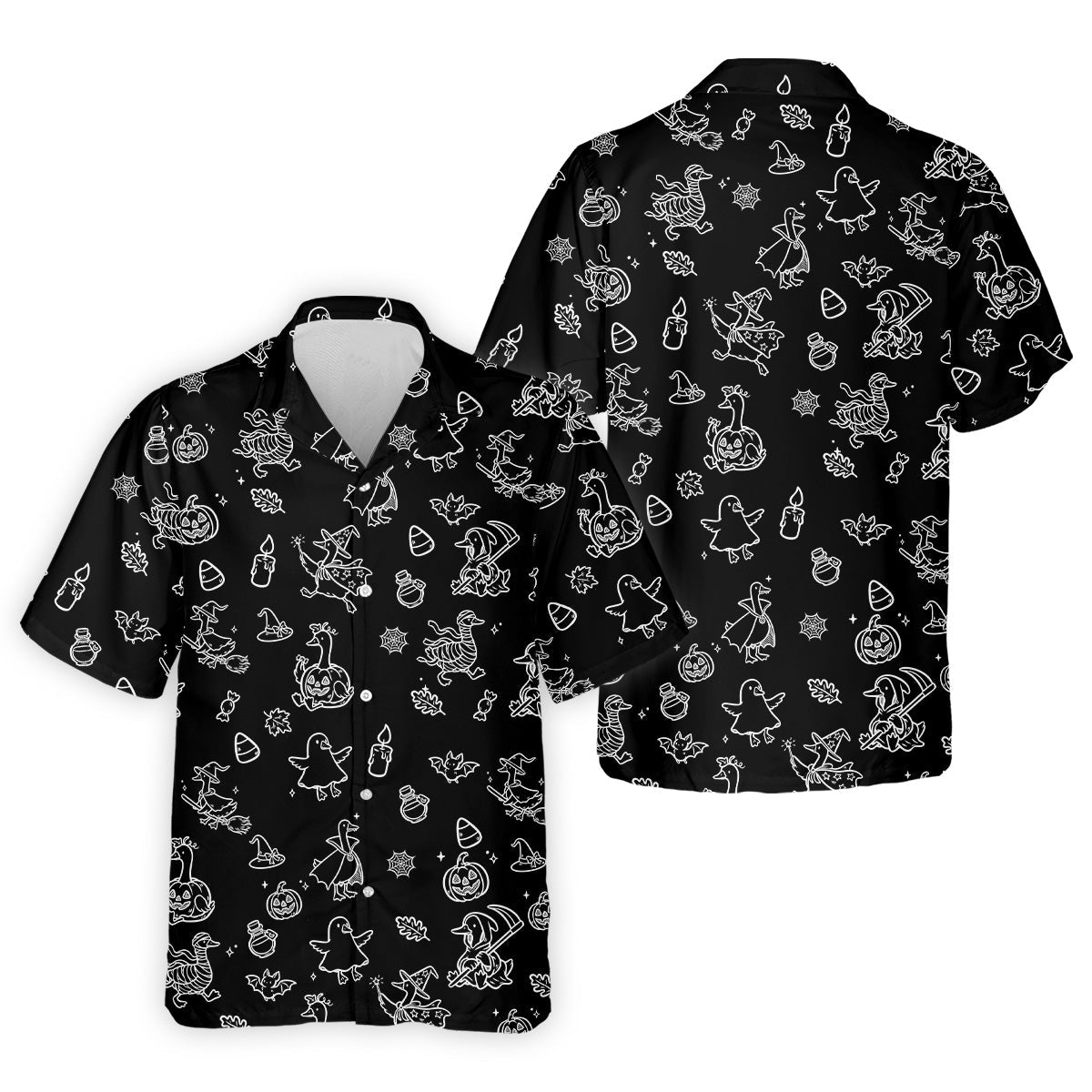 Goose Halloween, Doodle Pattern, Black Golf Polo, Mens Funny Golf Shirts, Long Sleeve Golf Shirts, Men Golf Polo