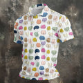 Funny Colorful Butt Pattern Golf Polo Shirt, Golf Shirts For Men, Mens Golf Apparel