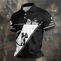 The Golf Father Golf Ball Pattern Father's Day Golf Shirt, Golf Gift For Dad, Polo Shirts For Men