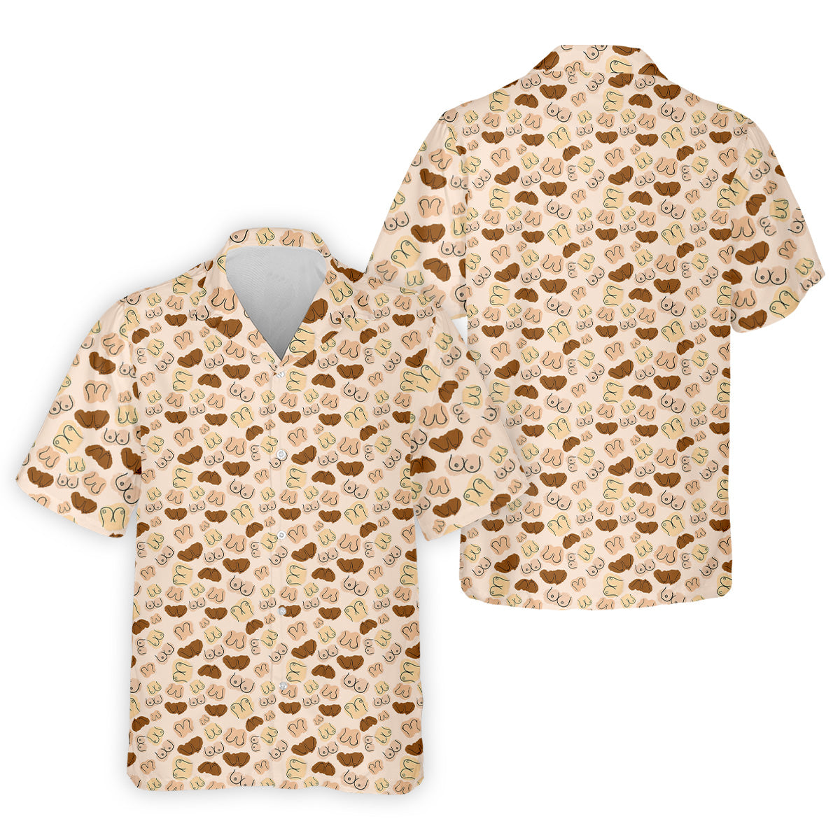 Beige Fun Men's Golf Polos, Cool Golf Polos, Mens Golf Polo Shirts, Golf Gift For Men
