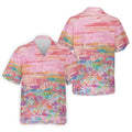 Ombre Colorful Breast Cancer Golf Shirt, Couple Golf Shirt, Matching Golf Shirt, His And Hers Golf Shirts