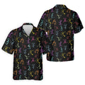 Funny Stickman Golfer Pose Black Golf Shirt, Unique Gift For Golfer, Men's Golf Polo, Golfing Apparel