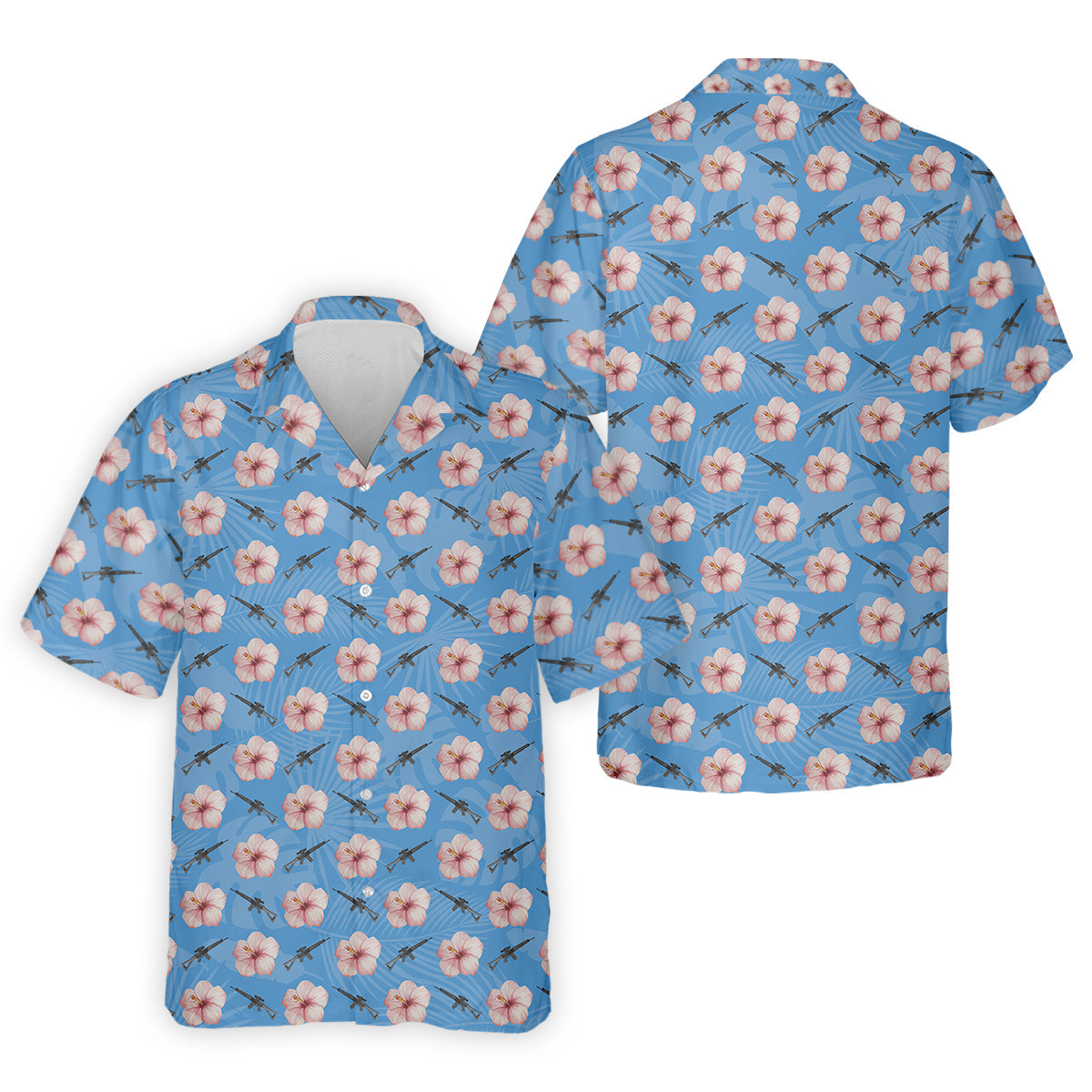 Floral Golf Polo Shirts, Golfing Apparel, Men Golf Gift, Funny Golf Shirt