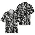 Black And White Funny Couple Mens Golf Polo Shirts, Cool Golf Gift, Golfing Apparel