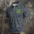 Foolish Mortals Haunted Halloween Polo Shirt, Printed Golf Shirts, Golf Apparel For Men