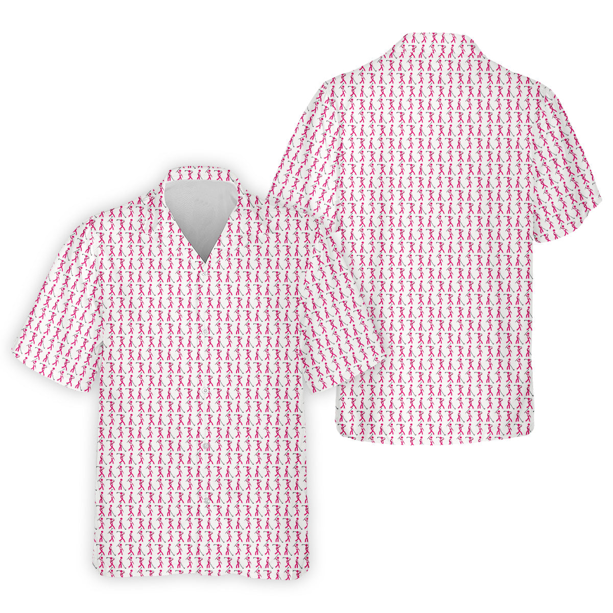 Funny Stick Breast Cancer Golf Shirt, Breast Cancer Support Shirts, Funny Men Golf Polo Shirt