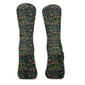 Neon Christmas Retro Style Golf Socks, Christmas Golf Gift, Gifts For Golf Lovers