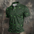 Computer Circuit Board Hawaiian Golf Shirt, Coder Gift Men's Golf Shirt, Polo Shirts For Men