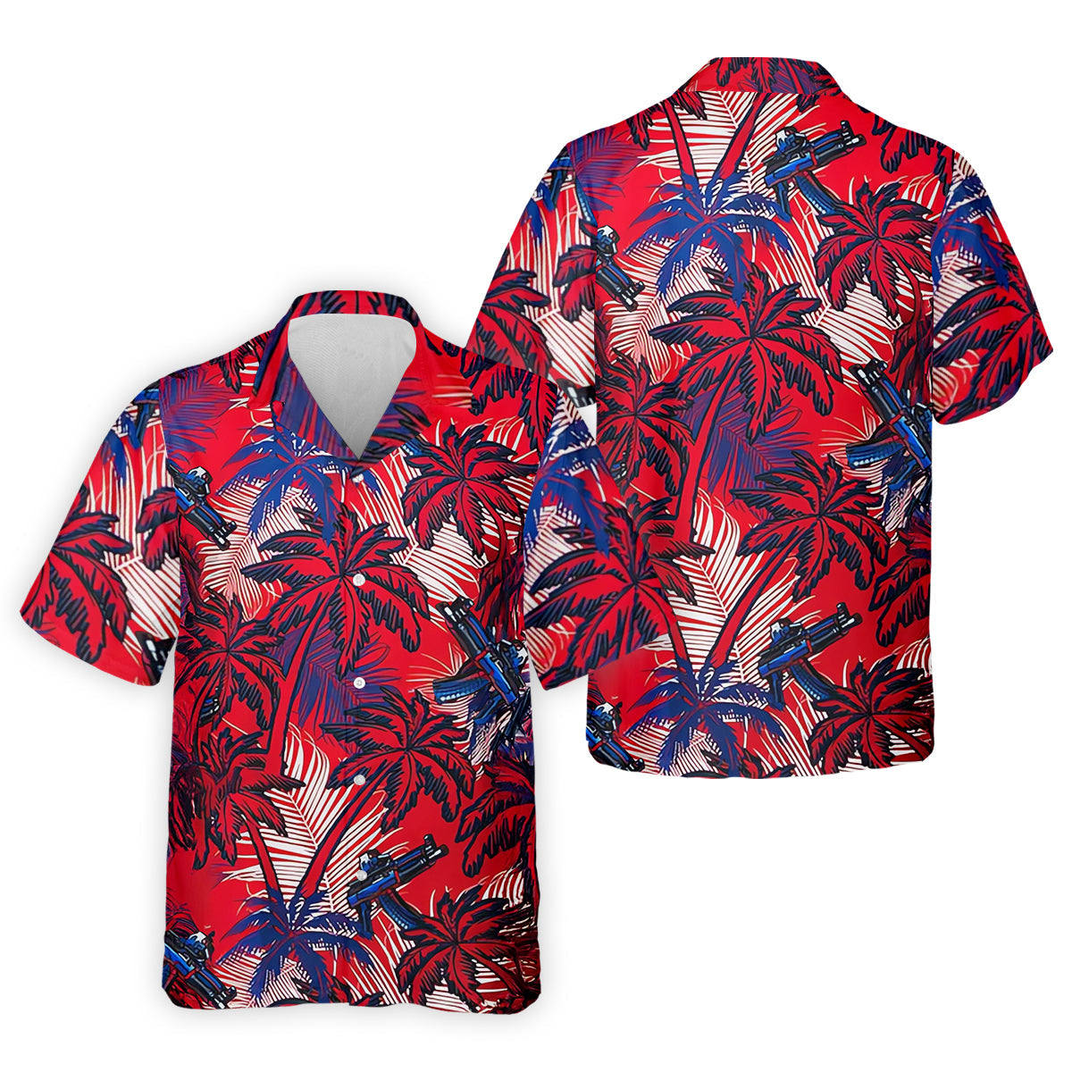 Tropical Sunset Mens Golf Polo Shirt, Mens Goft Shirt, Christmas Golf Gift