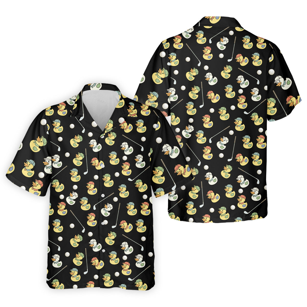 Rubber Duck Golf Polo Shirt, Golf Tops For Men, Hawaiian Golf Shirts, Golfing Apparel