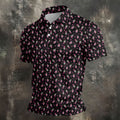 Skeleton Middle Finger Breast Cancer Polo Shirt, Polo Shirts For Men, Mens Golf Apparel