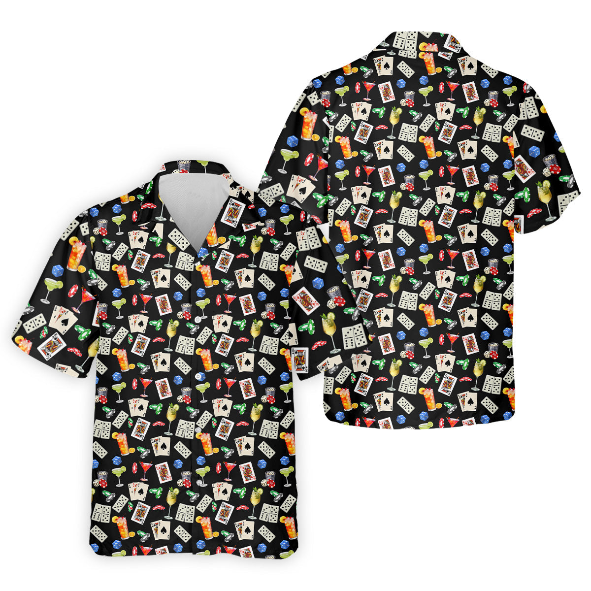 Slot Machine Lucky Shirt, Fun Men's Golf Polos, Hawaiian Golf Shirts, Golfing Apparel