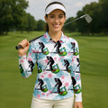 Bigfoot Shirt, Sasquatch Golf Shirt, Hawaiian Golf Shirts, Cute Golf Shirt, Ladies Golf Shirts, Golf Gifts For Her