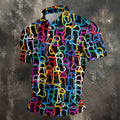 Adult Humor LGBT Rainbow Color Men's Funny Golf Shirts, Pride Month Celebrate Golf Shirts For Men