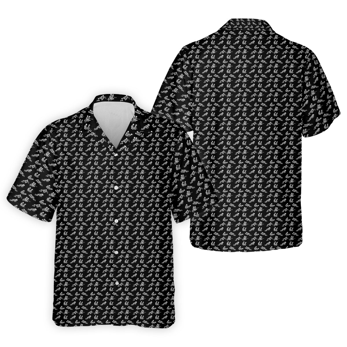 Funny Skeleton Golf Polo Shirt, Funny Position Golf Shirt, Dad Golf Shirt, Christmas Golf Gift