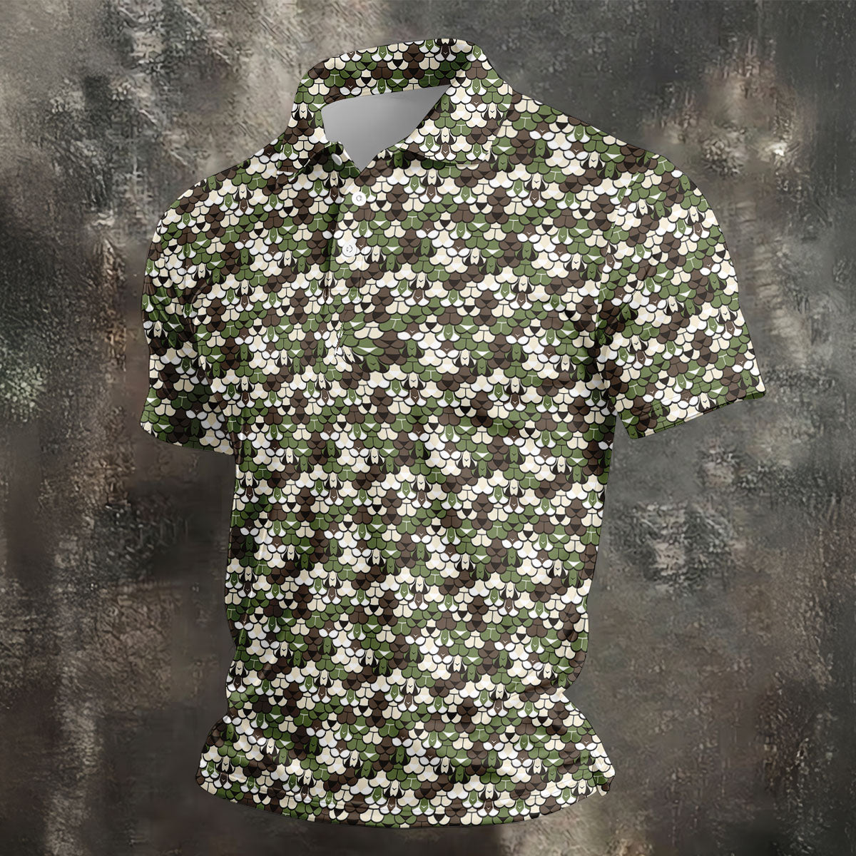 Adult Humor Camouflage Men's Golf Shirt, Funny Naughty Polo, Polo Shirts For Men