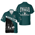 Weapons Of Grass Destruction Custom Men's Golf Polo Shirt, Funny Golf Shirt, Dad Golf Gift
