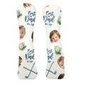Best Dad By Par Custom Face Kids Photo, Funny Golf Socks, Fun Socks For Men, Christmas Golf Gift
