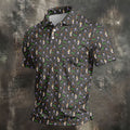 Funny Golf Lesson Alligator Pattern Polo Shirt, Golf Shirts For Men, Mens Golf Apparel