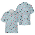 Funny Flamingos Golf Polo Shirt, Golfing Apparel, Mens Golf Gift, Funny Golf Polos