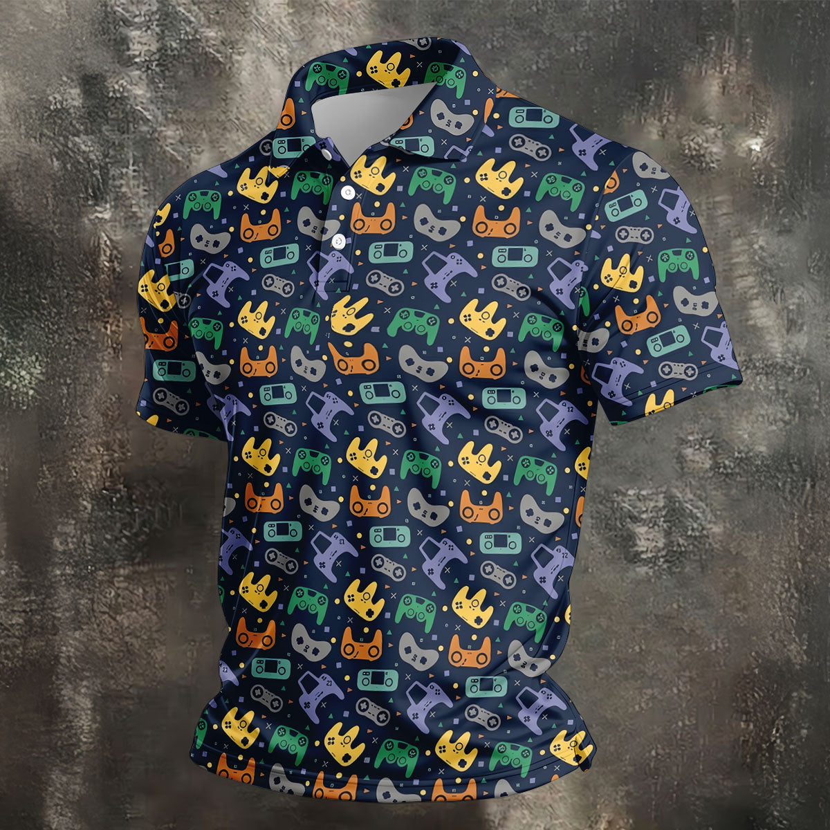 Video Game Controller Hawaiian Golf Shirt, Men's Golf Shirt, Polo Shirts For Men