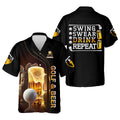 Swing Swear Drink Repeat Funny Golf Polo Shirt, Mens Golf Gift, Golf Lover Gift