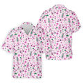 Seamless Pink Green Funny Womens Golf Polo Shirt, Ladies Golf Shirt, Womens Sleeveless Golf Shirts