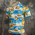 Funny Duck Hawaiian Golf Shirt, Summer Ocean Men's Golf Shirt, Polo Shirts For Men