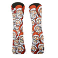 Santa Claus Face Funny Golf Socks, Golf Gift Ideas, Golfing Accessories, Christmas Golf Gift