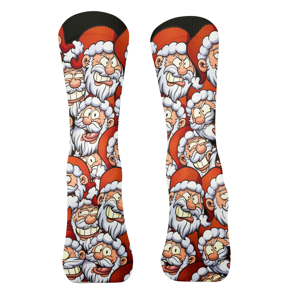 Santa Claus Face Funny Golf Socks, Golf Gift Ideas, Golfing Accessories, Christmas Golf Gift