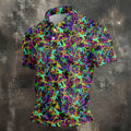 Colorful Abstract Golf Pattern Polo Shirt, Mens Golf Shirts, Hawaiian Golf Shirt