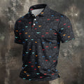 Funny Colorful Panty Butt Pattern Golf Polo Shirt, Printed Golf Shirts, Men's Golf Shirt