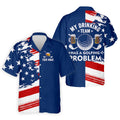 My Drinking Team Has A Golfing Problem Men's Golf Polo Shirt, Funny Beer Golf Shirt, US 250 Anniversary Shirt