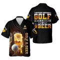 Weekend Forecast Golf With A Change Of Beer Custom Golf Polo Shirt, Mens Golf Gift, Golf Lover Gift