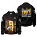 Golfing Without Drinking Beer Men's Golf Polo Shirt, Golf Beer Shirt, Fun Golf Polo Shirt, Golf Gift For Him