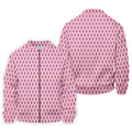 Funny Middle Finger Pink Men's Golf Shirt, Breast Cancer Golf Shirt, Fun Golf Shirts For Men