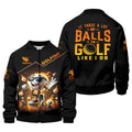 It Takes a Lot of Balls to Golf the Way I Do Custom Men's Golf Polo Shirt, Funny Golf Shirt, Dad Golf Gift