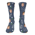 Best Dad By Par Custom Face Kids Photo, Golf Socks, Fun Socks For Men, Christmas Golf Gift