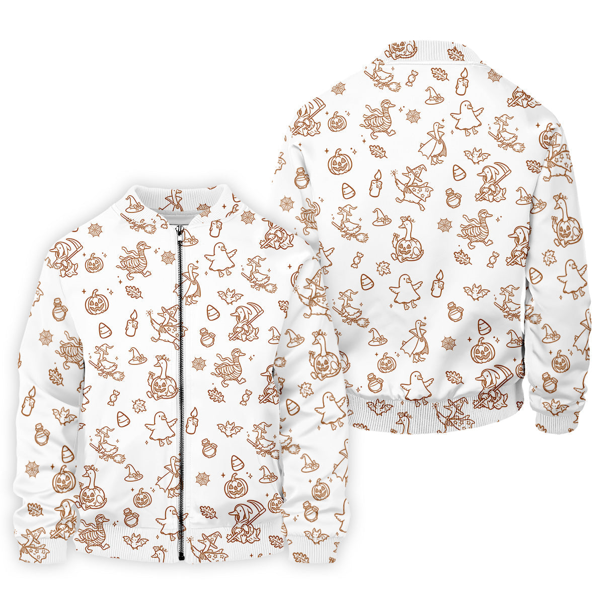 Goose Halloween, Doodle Pattern, White Golf Shirt, Mens Funny Golf Shirts, Long Sleeve Golf Shirts, Men Golf Polo