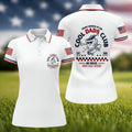 Cool Dads Club All-Over Print Golf Polo, Golf Tops For Women, Golfing Apparel