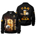 Par Then Bar Golf And Beer Custom Funny Golf Polo Shirt, Dad Golf Gifts