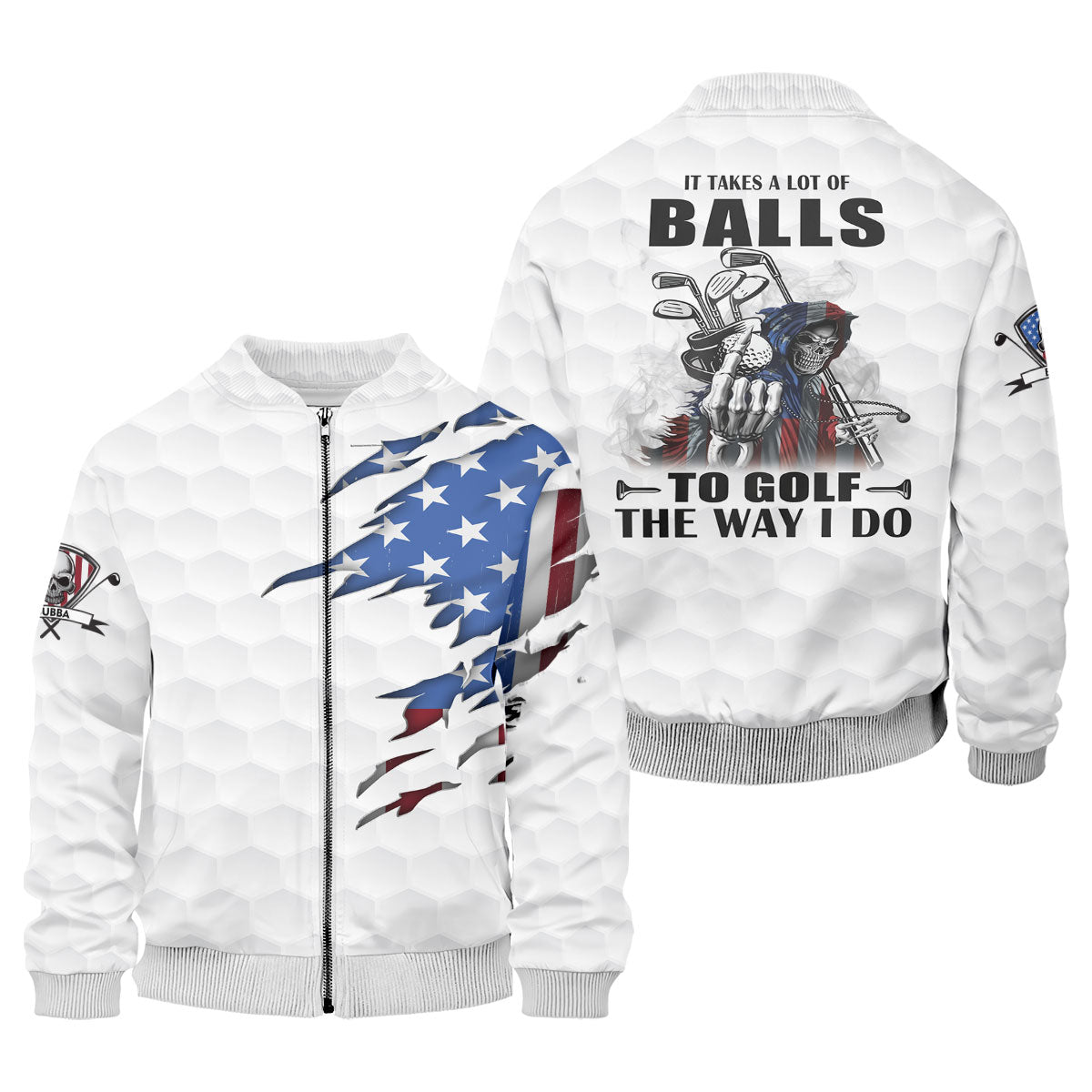 America Skeleton Golf Polo Shirt, Golfing Apparel, America 250 Anniversary Golf Clothing, Mens Golf Gift