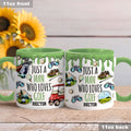 Just A Man Who Loves Golf Custom Accent Mug, Men Golf Gifts, Golf Mug, Gift For Golfers