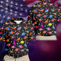 Dinosaur Lover Colorful Golf Shirt, Men’s Golf Shirt, Golf Polo Shirts For Men