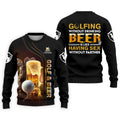 Golfing Without Drinking Beer Men's Golf Polo Shirt, Golf Beer Shirt, Fun Golf Polo Shirt, Golf Gift For Him