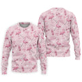 Pink Flamingo Customized Golf Polos, Fun Men's Golf Polos, Hawaiian Golf Shirts, Golfing Apparel