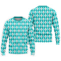 Ovarian Cancer Teal Argyle Men's Golf Polo Shirt, Ovarian Cancer Awareness Shirt, Golf Gift For Men