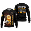 Weekend Forecast Golf With A Change Of Beer Custom Golf Polo Shirt, Mens Golf Gift, Golf Lover Gift