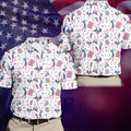 Funny Par Tee Girl Golfer Pattern Golf Polo Shirt, Polo Shirts For Men, Mens Golf Apparel